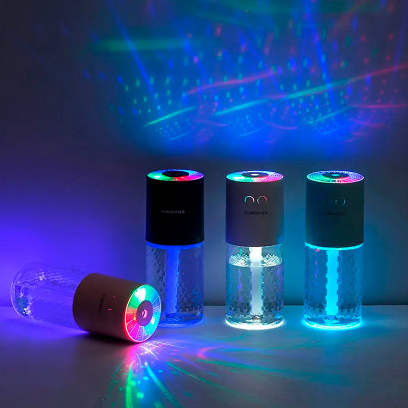 Umidificador,Purificador e Difusor de Ar Portátil MoistureLight® com RGB