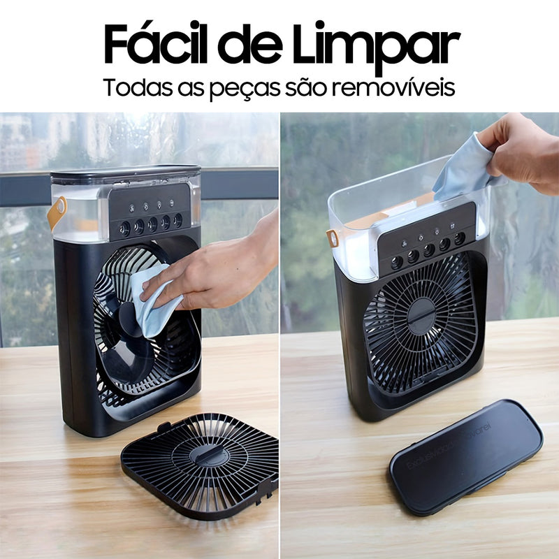 Mini Ar Condicionado Portátil FreshAir® Plus com Ventilador e Umidificador