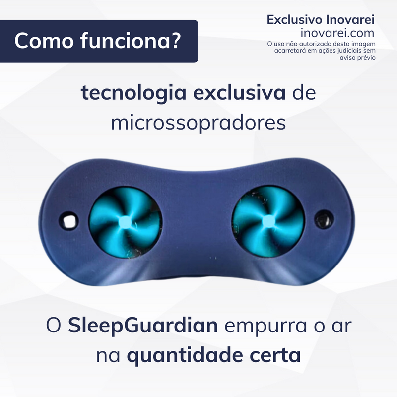 Dispositivo Eletrônico Mini-CPAP Anti-Roncos SleepGuardian®