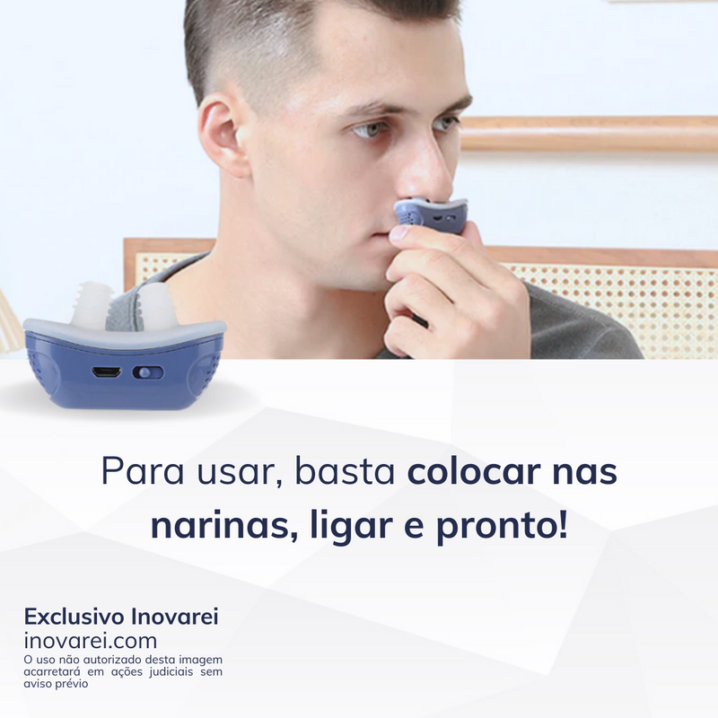 Dispositivo Eletrônico Mini-CPAP Anti-Roncos SleepGuardian®