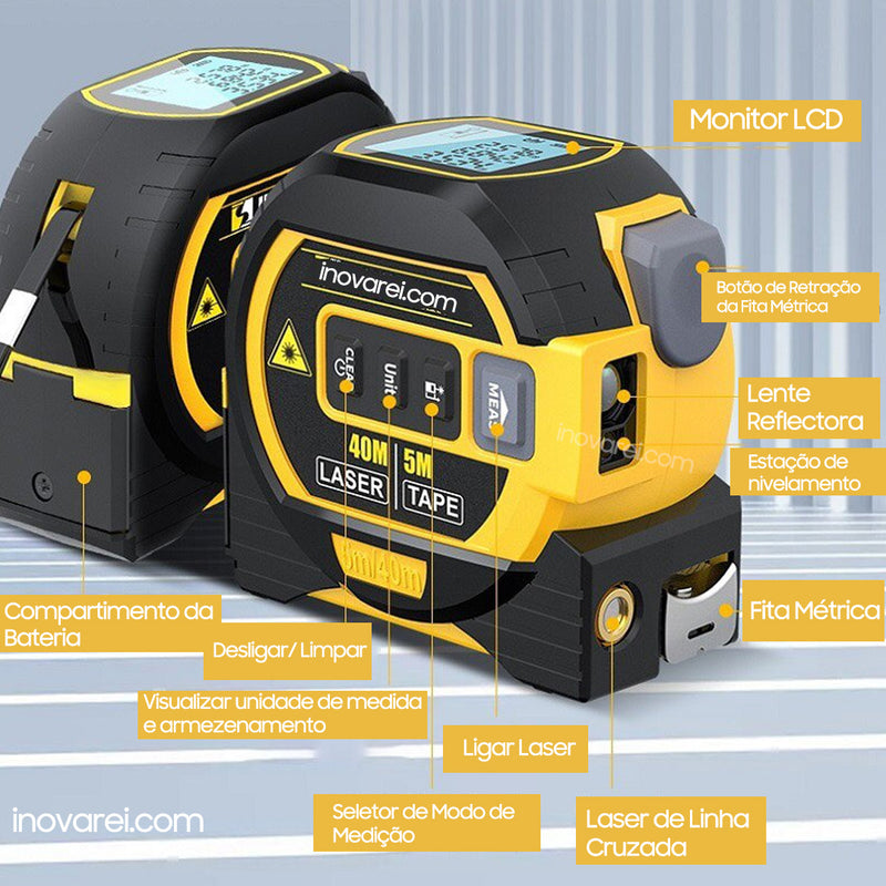 Trena Laser 3 em 1 de Alta Tecnologia LaserPro