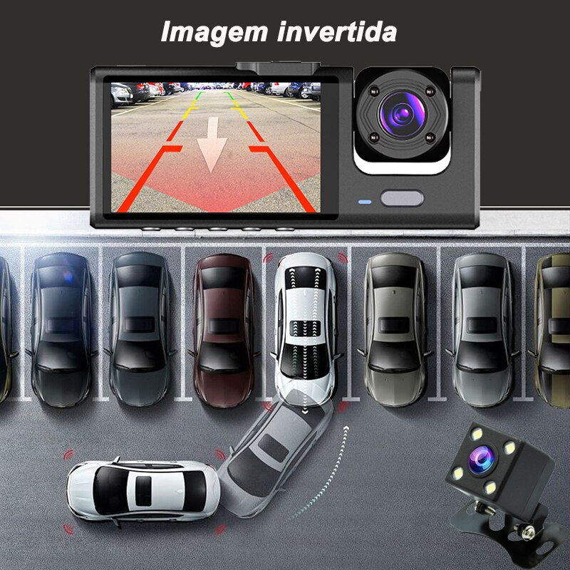 Câmera Veicular Dashcam360 com Cartão de 32GB de Brinde