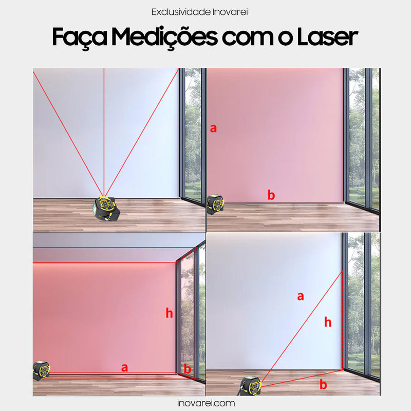 Trena Laser 3 em 1 de Alta Tecnologia LaserPro